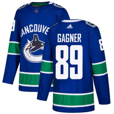 Adidas Vancouver Canucks #89 Sam Gagner Blue Home Authentic Stitched NHL Jersey